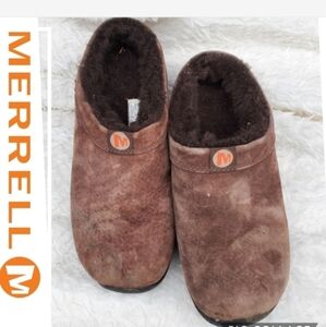 Merrell shearling‎ clogs 8